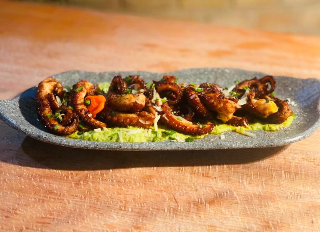 Pulpo en salsa verde