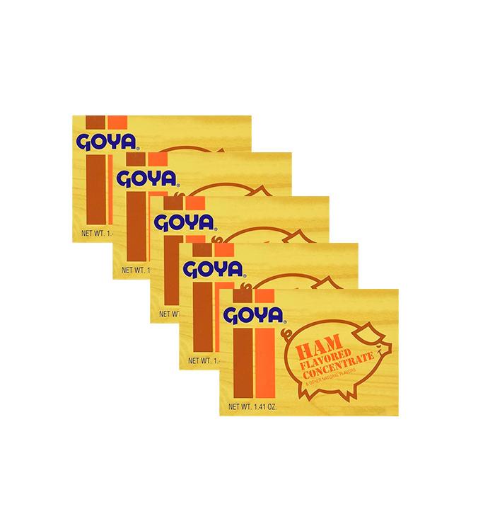 Sazón Goya sabor a Jamón - 5 sobres x 5g