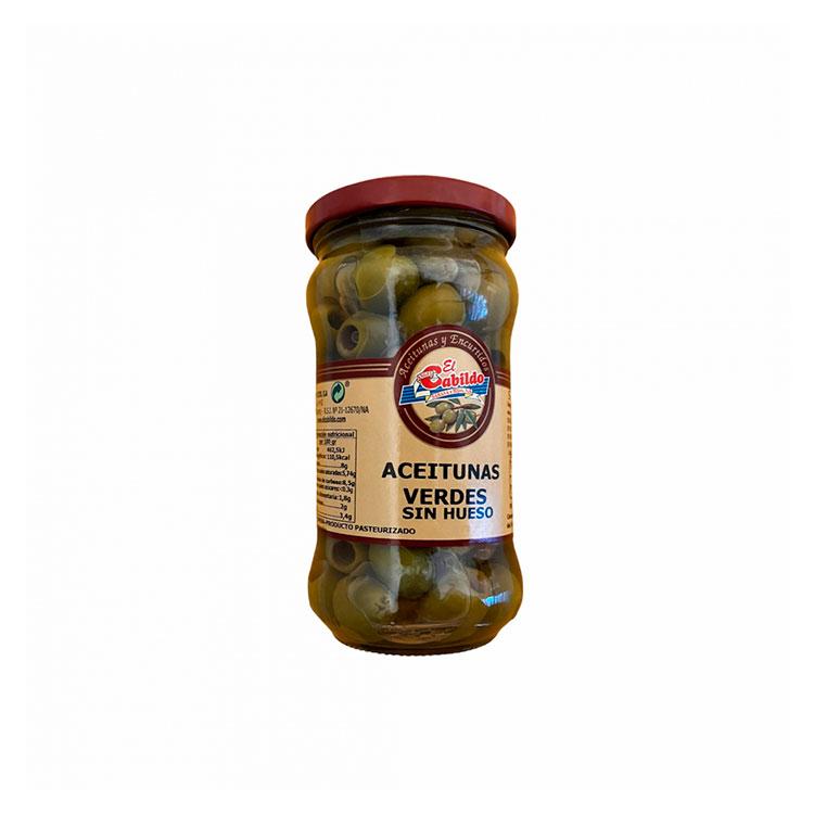 Aceitunas verdes sin hueso El Cabildo 295g